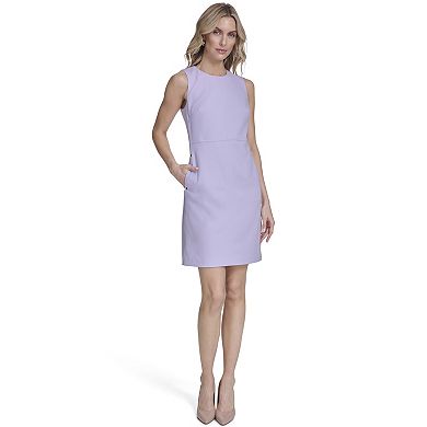Women's Andrew Marc Sleeveless Shift Dress with Side Pockets