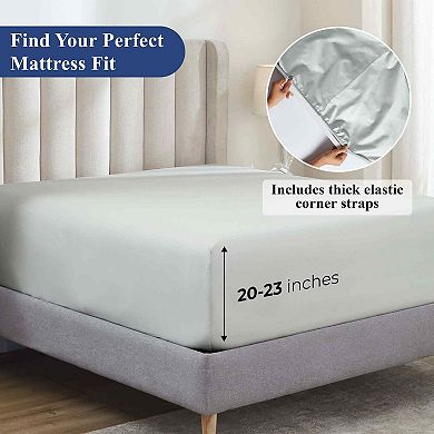 SUPERIOR Apus Cotton 500 Thread Count Deep Pocket Fitted Sheet