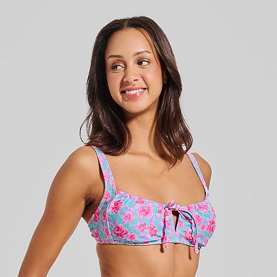 Juniors' Ninety-Nine Front Tie Swim Top