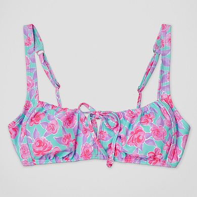 Juniors' Ninety-Nine Front Tie Swim Top