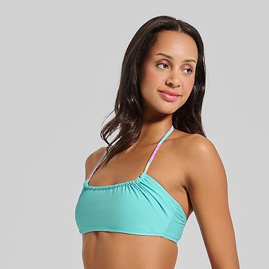 Juniors' Ninety-Nine° Reversible Halter Midkini Swim Top
