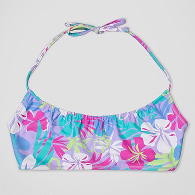 Juniors' Ninety-Nine° Reversible Halter Midkini Swim Top