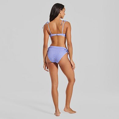 Juniors' Ninety-Nine° Twist Front Soft Cup Underwire Bikini Swim Top