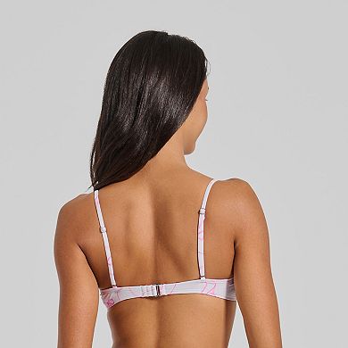 Juniors' Ninety-Nine Merrow Edge Underwire Swim Top