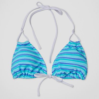 Juniors' Ninety-Nin Triangle Bikini Swim Top