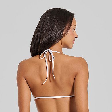 Juniors' Ninety-Nin Triangle Bikini Swim Top