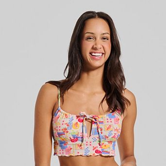 Juniors' Ninety-Nine° Tunneled Midkini Swim Top