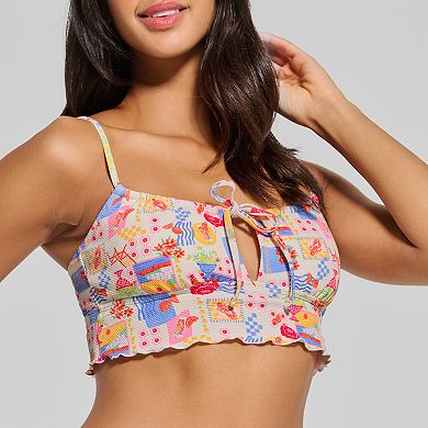 Juniors' Ninety-Nine° Tunneled Midkini Swim Top