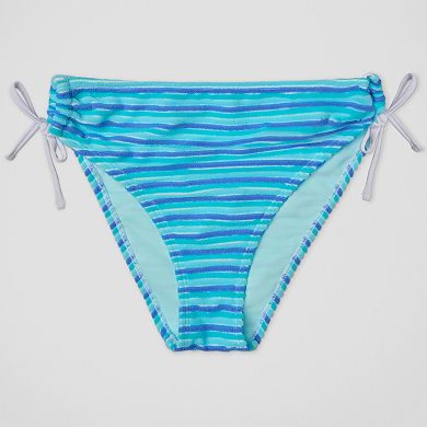 Juniors' Ninety-Nine Side Tie Adjustable High Waist Swim Bottoms