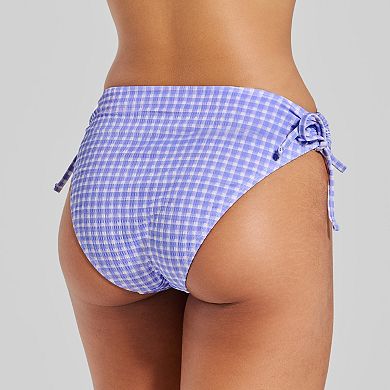 Juniors' Ninety-Nine° Side Tie Adjustable High Waist Bikini Swim Bottoms