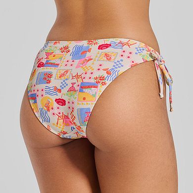 Juniors' Ninety-Nine° Side Tie Adjustable Cheeky Hipster Swim Bottoms