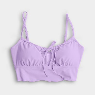 Juniors' SO® Tunneled Midkini Swim Top