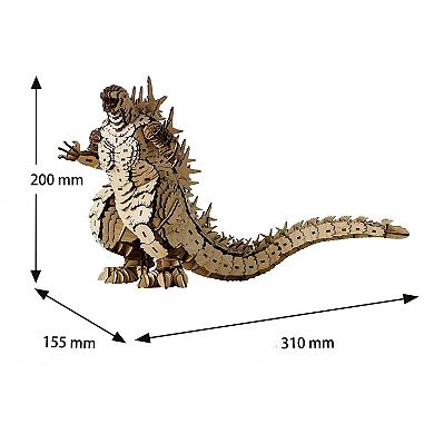 3D DIY Puzzle: Godzilla wa-gu-mi Bamboo - 398pcs