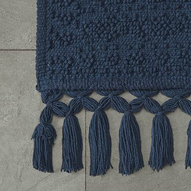 French Connection Nellore Fringe Cotton Bath Rug