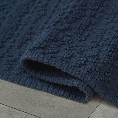 French Connection Nellore Fringe Cotton Bath Rug