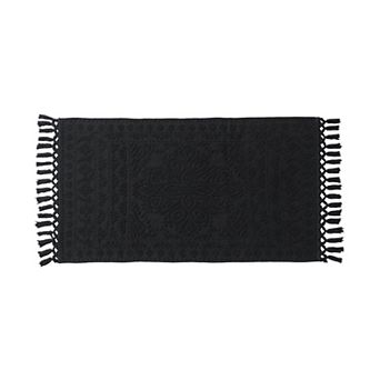 French Connection Nellore Fringe Cotton Bath Rug