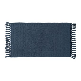 French Connection Nellore Fringe Cotton Bath Rug