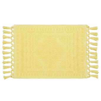 French Connection Nellore Fringe Cotton Bath Rug