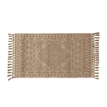 French Connection Nellore Fringe Cotton Bath Rug