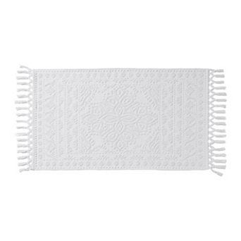 French Connection Nellore Fringe Cotton Bath Rug