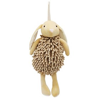 Chenille Hand Towels 1 pc Cute Cartoon Rabbit Shape Fuzzy Soft Absorbent Ball Hand Towel 6"x14"