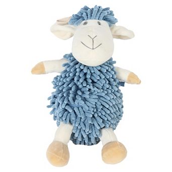 Cute Sheep Chenille Decorative Hand Towels 1 pc Cartoon Animal Hanging Fuzzy Ball Hand Towel 9"x13"