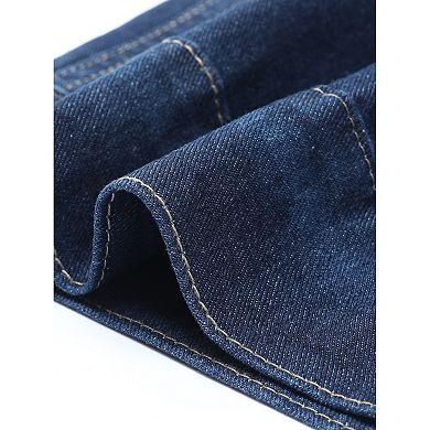 Jess by Meiko Contrast Color Triple Tie Denim Jacket