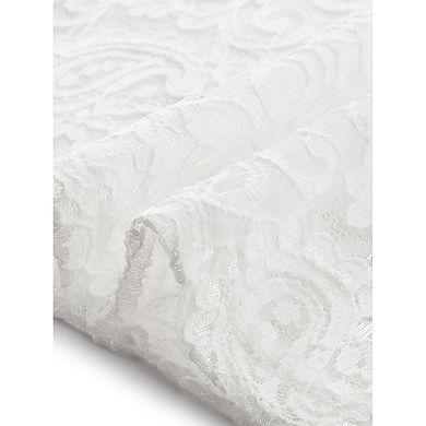 See Through Lace Top Gothic High Neck Bell Long Sleeve Sheer Mesh Tops