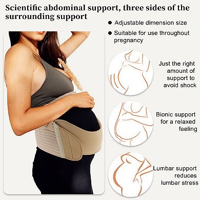 Pregnancy Belly Band, Breathable Belly Support Brace, Pregnancy Support Belt, Abdominal Binder
