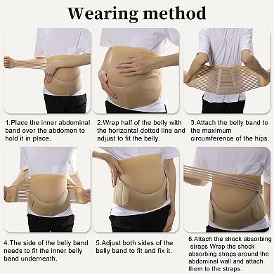 Pregnancy Belly Band, Breathable Belly Support Brace, Pregnancy Support Belt, Abdominal Binder