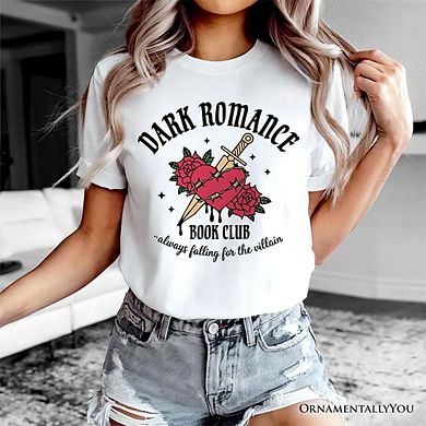 Dark Romance Book Club T-Shirt, Vintage Gothic Romantasy Bookish Tee