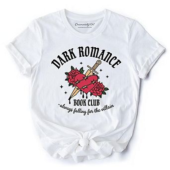 Dark Romance Book Club T-Shirt, Vintage Gothic Romantasy Bookish Tee