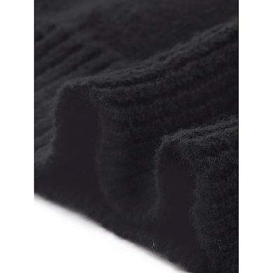 Women's Sweaters V Neck Knit Crochet Hollow Out Long Sleeve Pullover Sweater Top