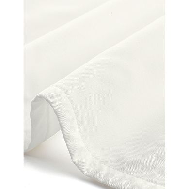 Women's Work Shirt Striped Lace Panel Button Down Long Sleeve Office Blouse