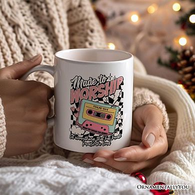 Made to Worship Christian Retro Mug, Psalm 150:6 Bible Verse Gift