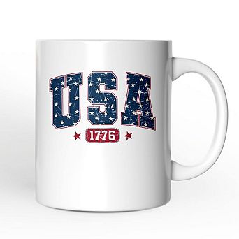 1776 Stars Mug, Bold Patriotic Gift