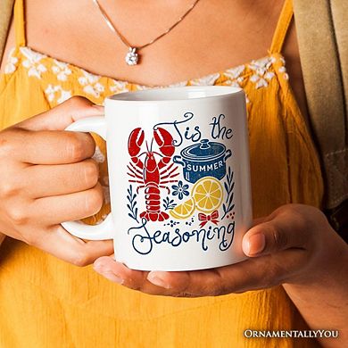 Crawfish Boil Season Summer Mug, Seafood Funny Retro Gift
