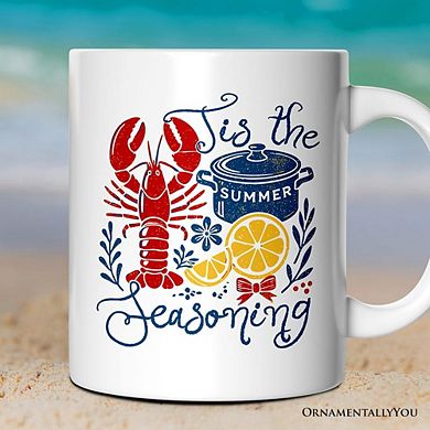 Crawfish Boil Season Summer Mug, Seafood Funny Retro Gift
