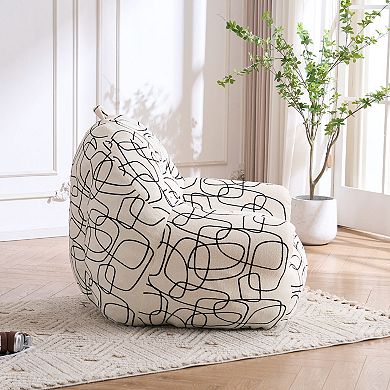 Unikome Modern Jacquard Compressed Accent Chair Space-Saving Design