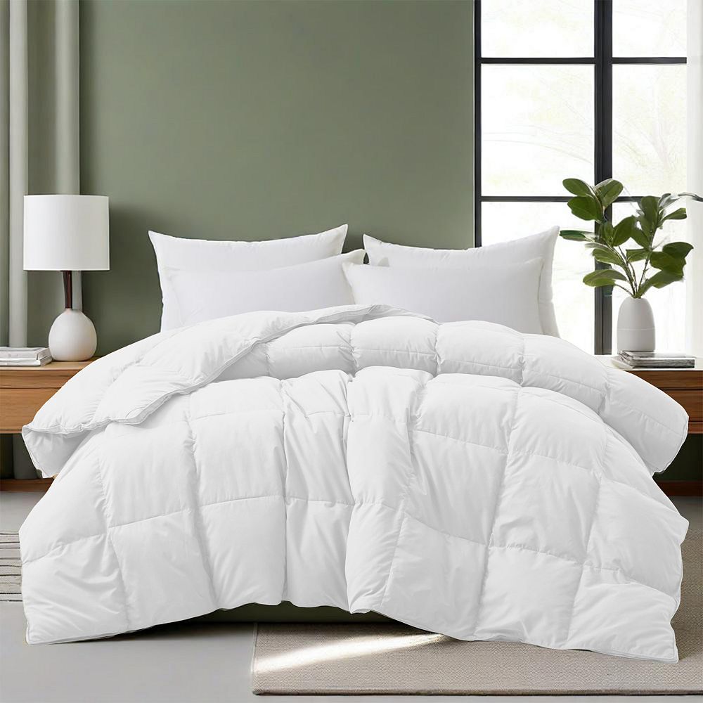 Unikome All Season Feather & Down Comforter Ultra-Smooth Shell Duvet Insert