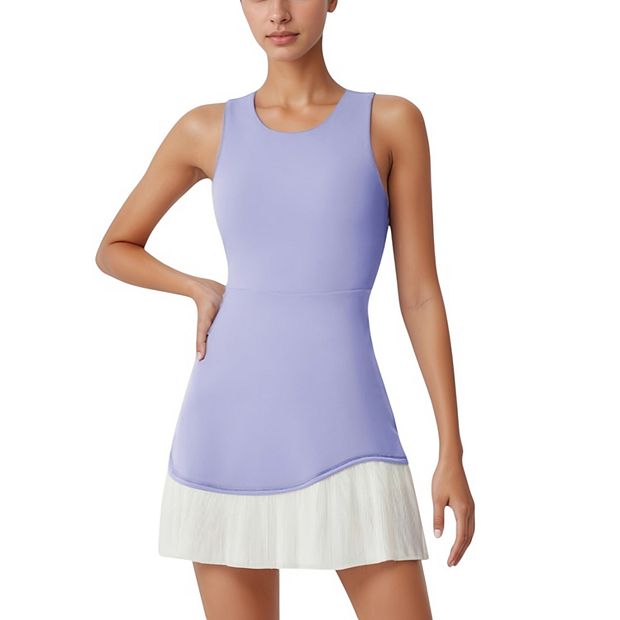 slim fit dress slacks Fitted Tencel Tennis Dress & Shorts Set main image 1
