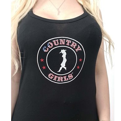 Country Girls Star Circle Racerback Tank Top