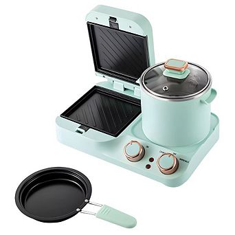 Non-stick Mini Electric Bread Sandwich Toaster 3 in 1