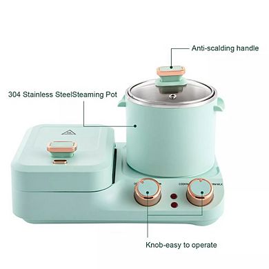 Non-stick Mini Electric Bread Sandwich Toaster 3 In 1