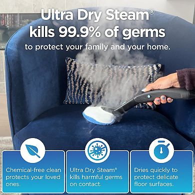 Euroflex Vapour Pro 20 Piece All-in-One Steam Mop with Built-In Portable Steam Cleaner