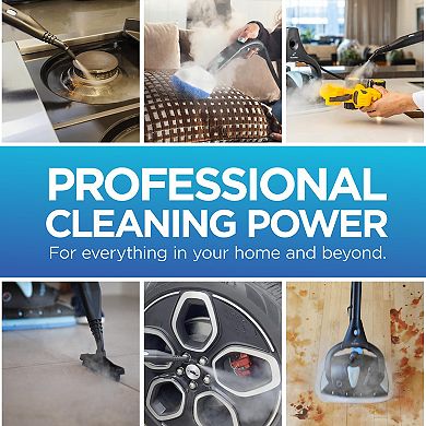 Euroflex Vapour Pro 20 Piece All-in-One Steam Mop with Built-In Portable Steam Cleaner