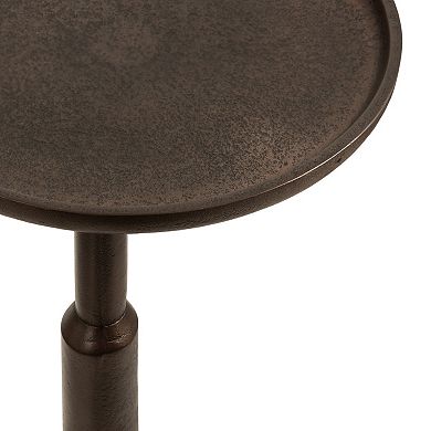 Truxton Pedestal Metal Table