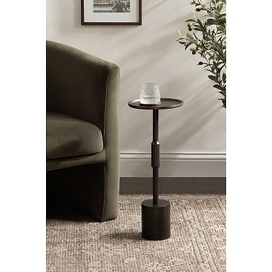 Truxton Pedestal Metal Table