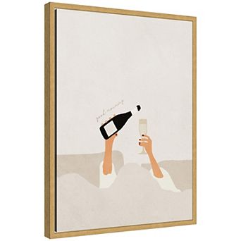 Sylvie Good Morning Art Print Framed Canvas by July Art Prints