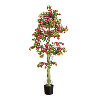 nearly natural 6-ft. UV Resistant Artificial Azalea Tree
